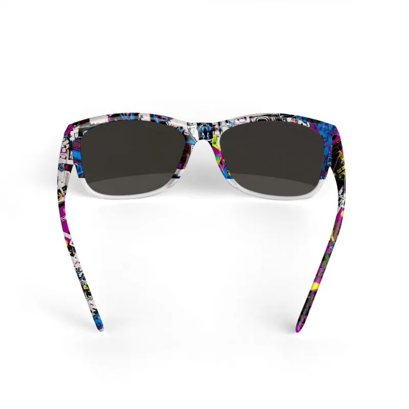 #102 JAXS N CROWN DESIGNER SUNGLASSES, ABSTRACT