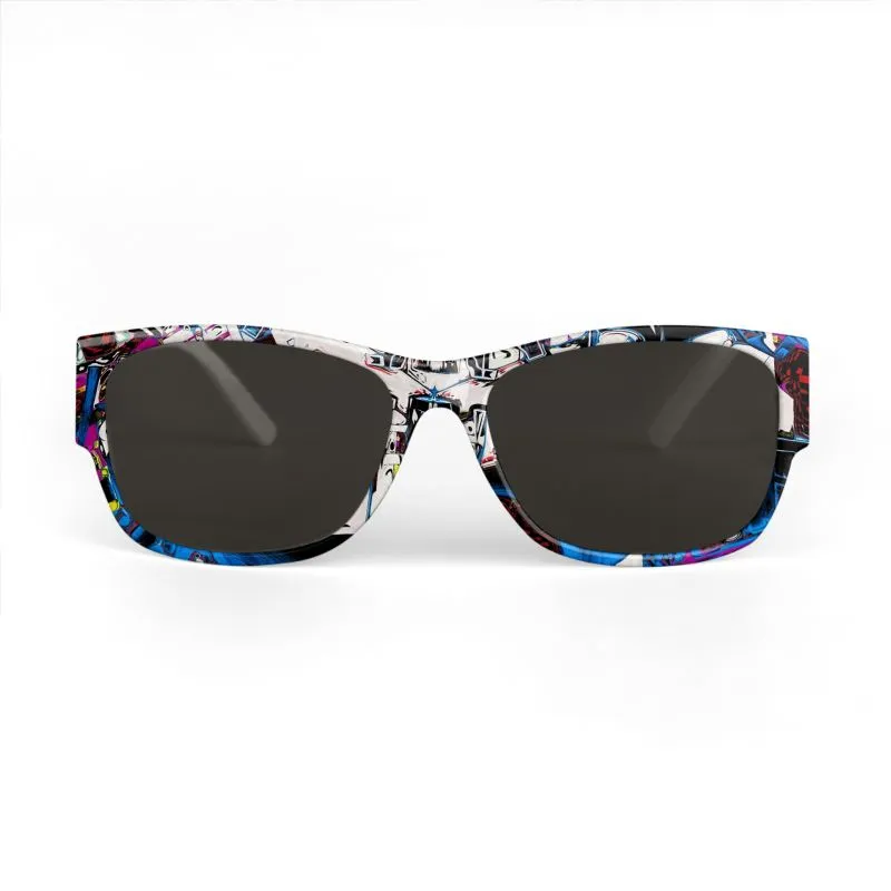 #102 JAXS N CROWN DESIGNER SUNGLASSES, ABSTRACT