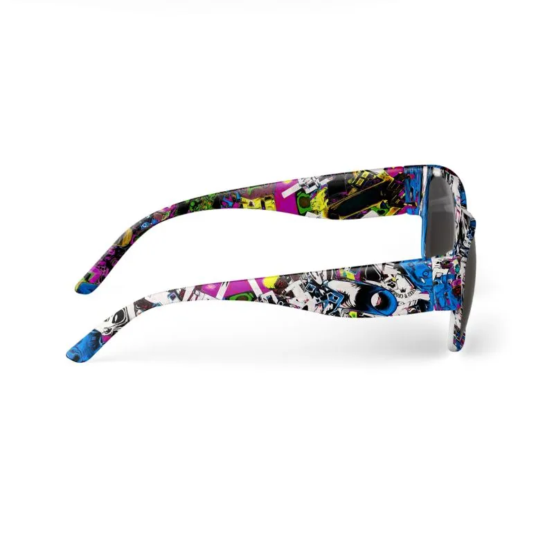 #102 JAXS N CROWN DESIGNER SUNGLASSES, ABSTRACT