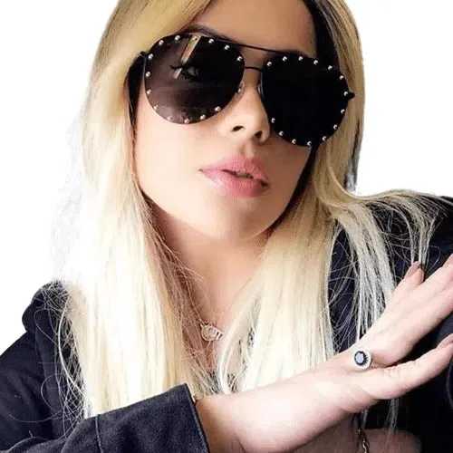 2Pcs Women's Luxury Designer Sunglasses UV400