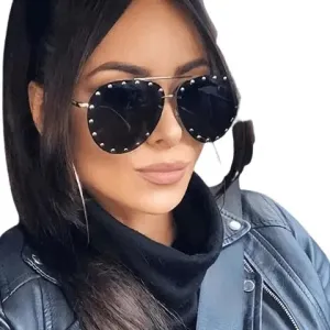 2Pcs Women's Luxury Designer Sunglasses UV400