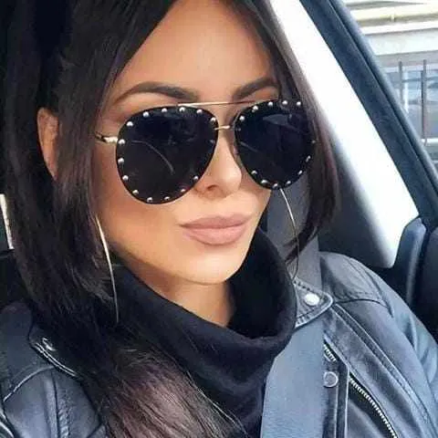 2Pcs Women's Luxury Designer Sunglasses UV400