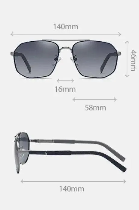 Aviator Double Bridge Polarized Sunglasses