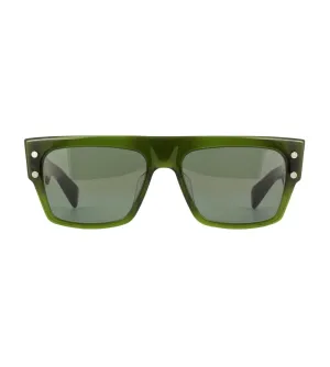 Balmain Unisex Black Square Sunglasses