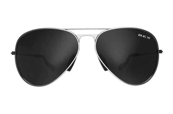 BEX Wesley Silver/Gray Sunglasses - W4SB