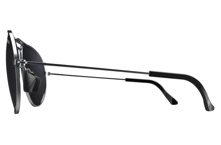 BEX Wesley Silver/Gray Sunglasses - W4SB
