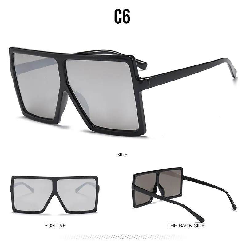 Big Frame Gradient Shades Oversized Sunglasses