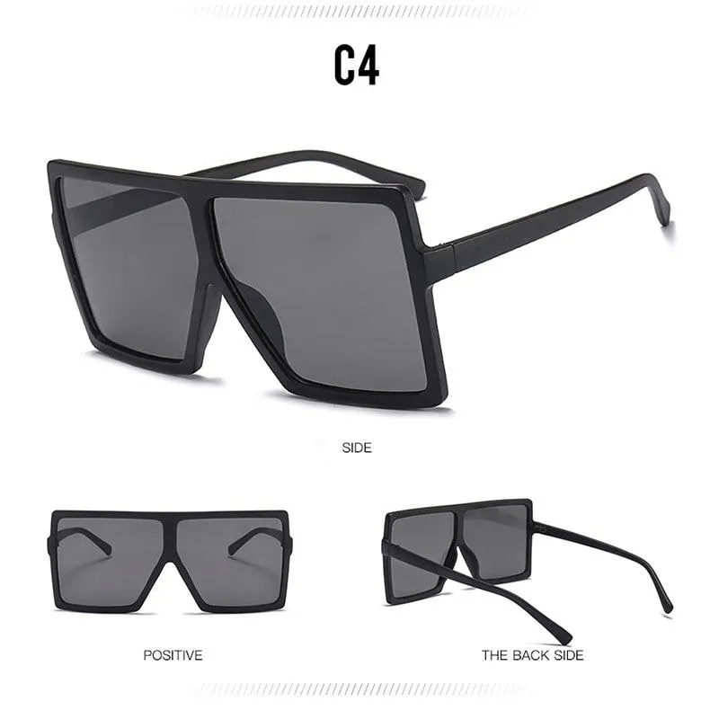 Big Frame Gradient Shades Oversized Sunglasses