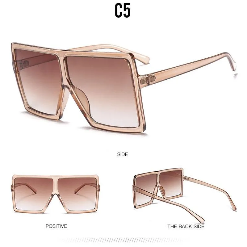 Big Frame Gradient Shades Oversized Sunglasses