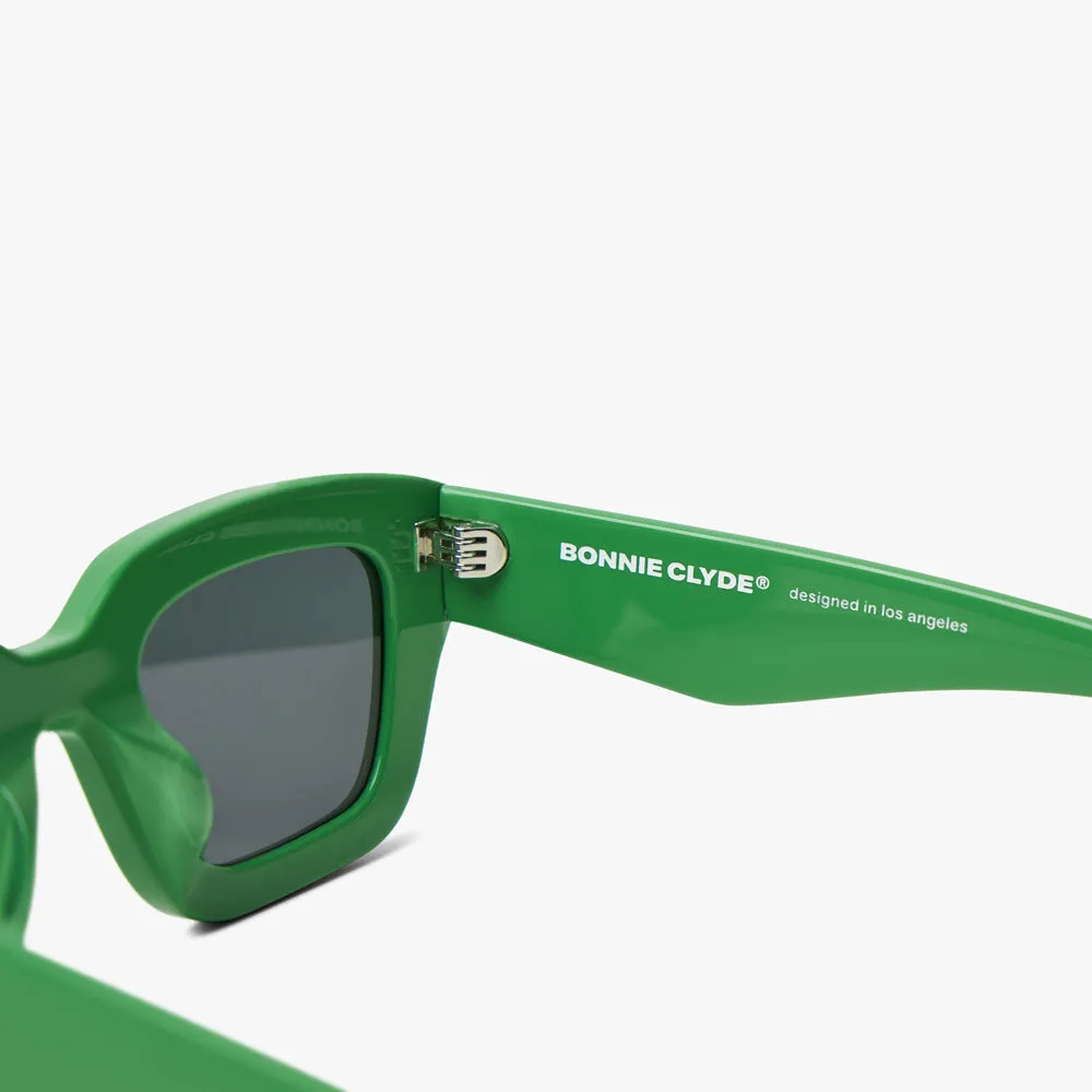Bonnie Clyde Karate Sunglasses Green / Black