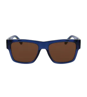Calvin Klein Men's Solid Brown Rectangular Sunglasses