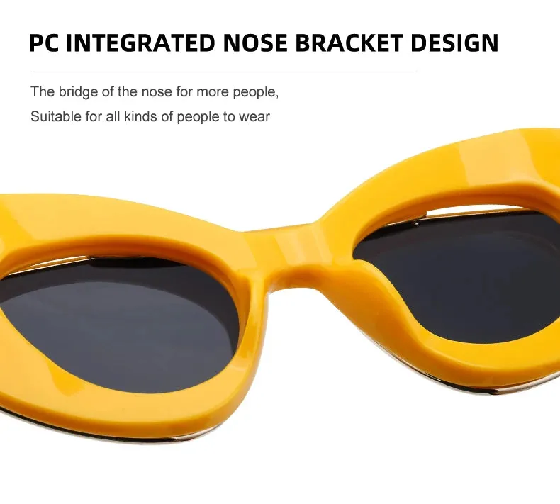 Cat Eye Punk Style Overlay Frame Sunglasses Luxury Fashion Steampunk Double Frame Sun Glasses Y2k Sports Shield Eyewear Sun Shades