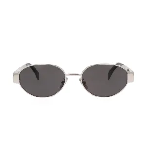 Celine Women's Grey Oval Sunglasses