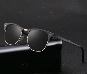 Classic Polarized Rivet Male Fashion Mirror Sunglass