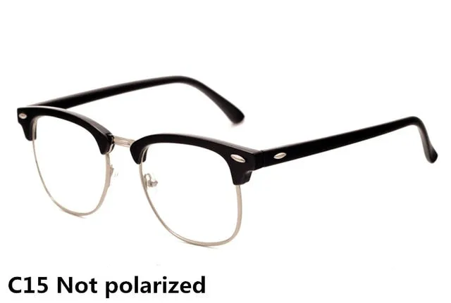 Classic Polarized Rivet Male Fashion Mirror Sunglass