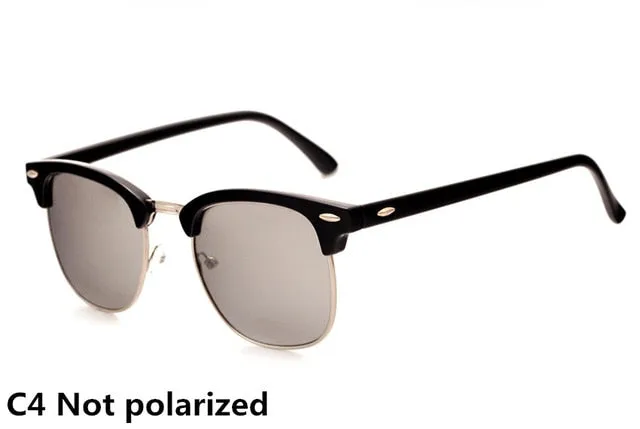Classic Polarized Rivet Male Fashion Mirror Sunglass