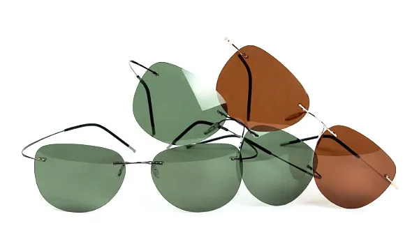 Classy Men Green Lightweight Aviator Sunglasses
