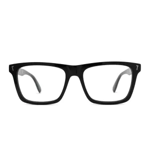 CR7 Unisex Black Square Optical Frame