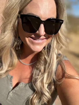 Dax Eyewear NYX  Black Sunglasses