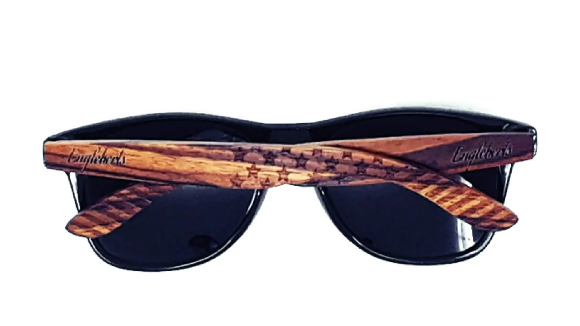 Engleberts Eco-Friendly Zebrawood Polarized Sunglasses with Artisan Bamboo Case
