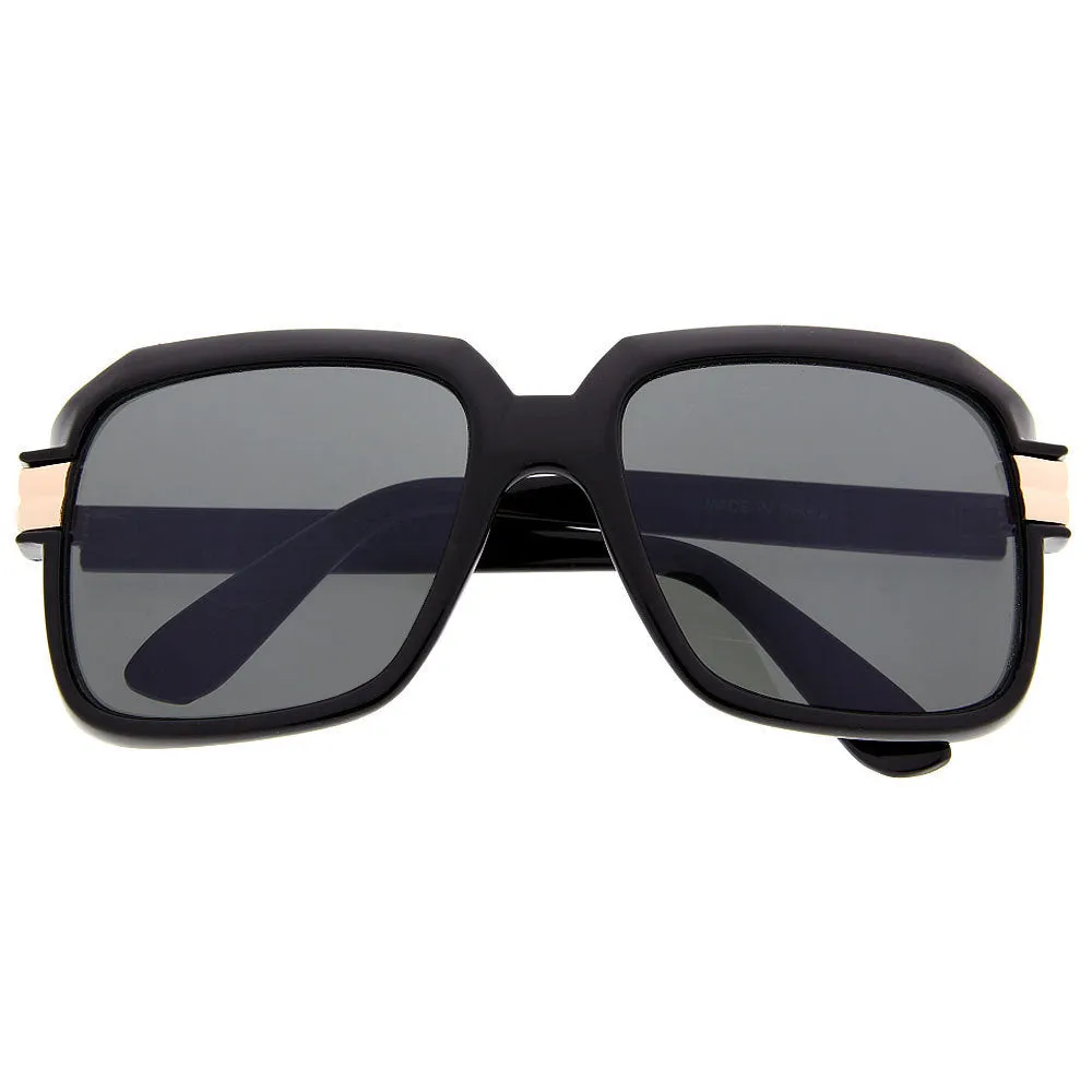 ginderPUNCH Pop Color Oversized Gazelle Nerdy Clear Lens Eye Glasses