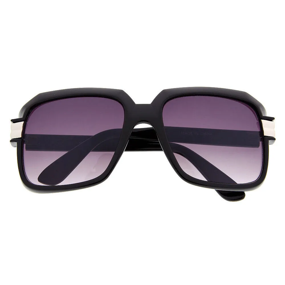 ginderPUNCH Pop Color Oversized Gazelle Nerdy Clear Lens Eye Glasses