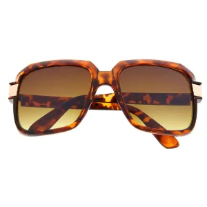 ginderPUNCH Pop Color Oversized Gazelle Nerdy Clear Lens Eye Glasses