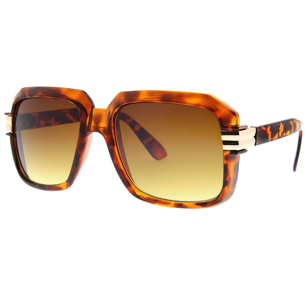 ginderPUNCH Pop Color Oversized Gazelle Nerdy Clear Lens Eye Glasses