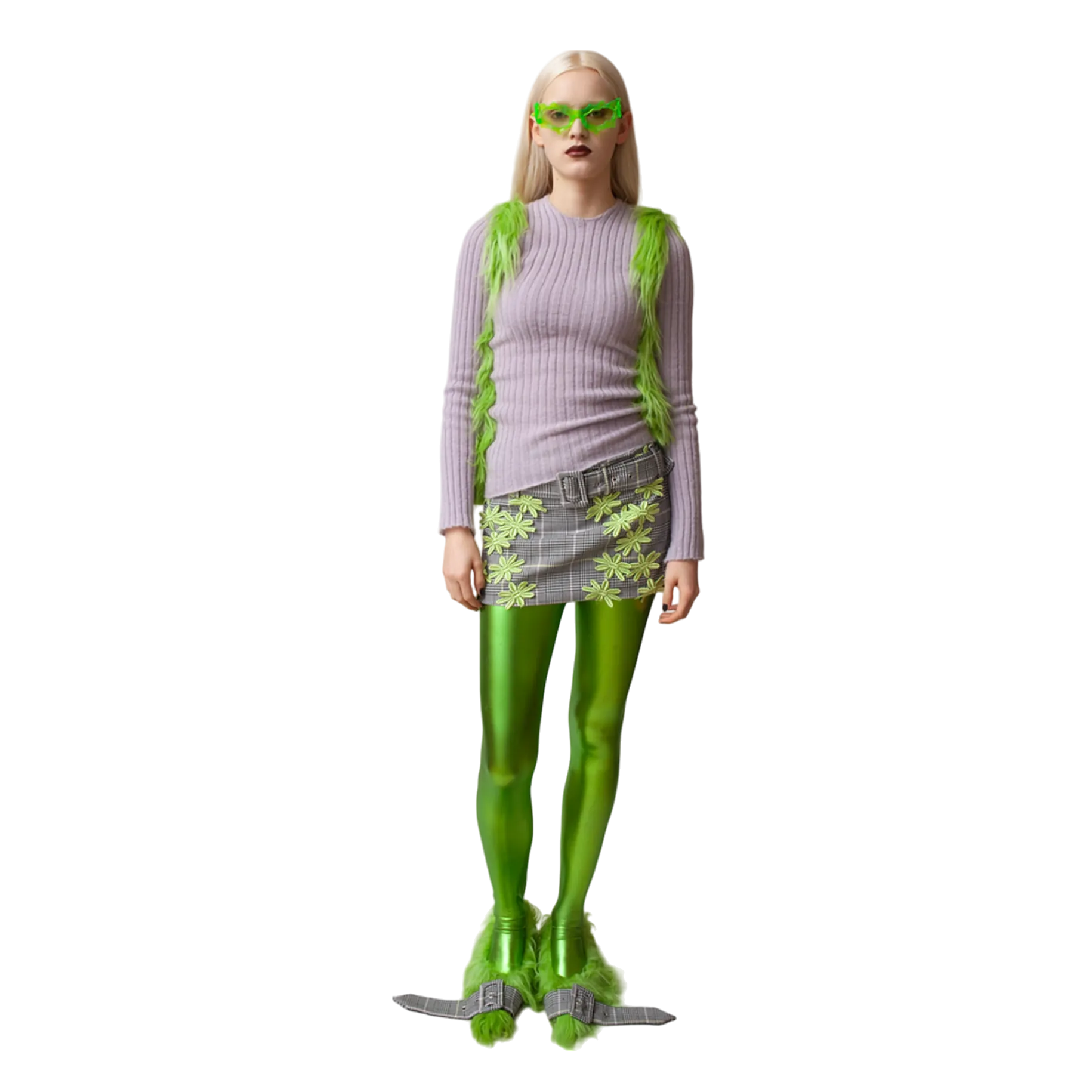 Green Spike Sunglasses