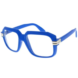 grinderPUNCH Run DMC Pop Color Oversized Gazelle Nerdy Clear Lens Eye Glasses