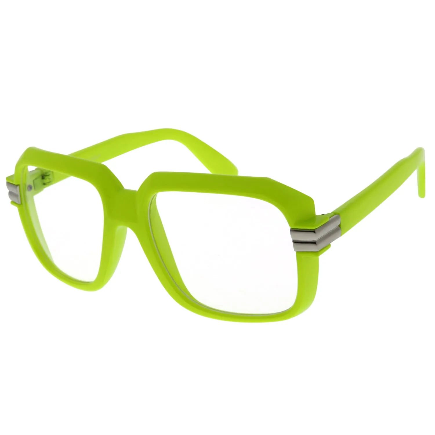 grinderPUNCH Run DMC Pop Color Oversized Gazelle Nerdy Clear Lens Eye Glasses