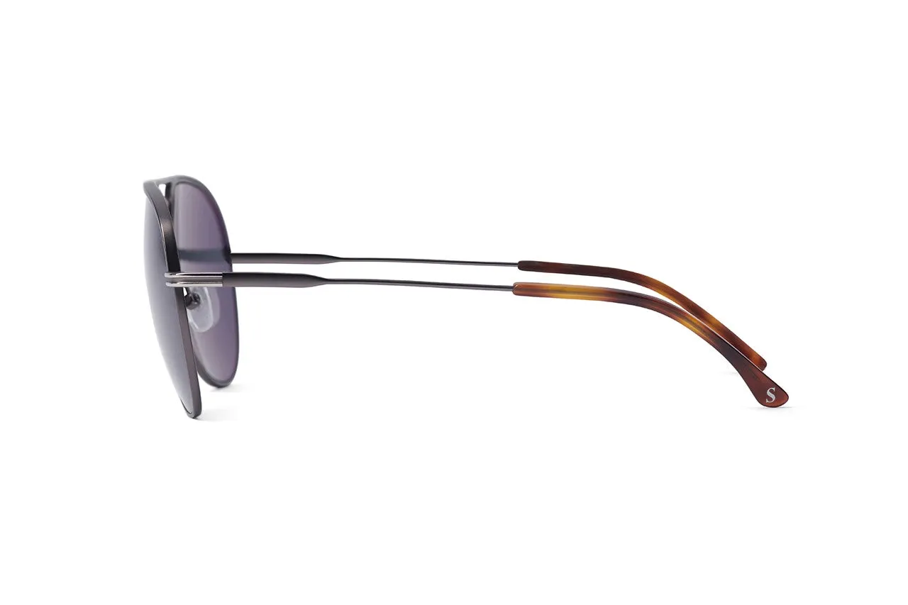 Jack Stegeman Hawk Gunmetal Sunglasses