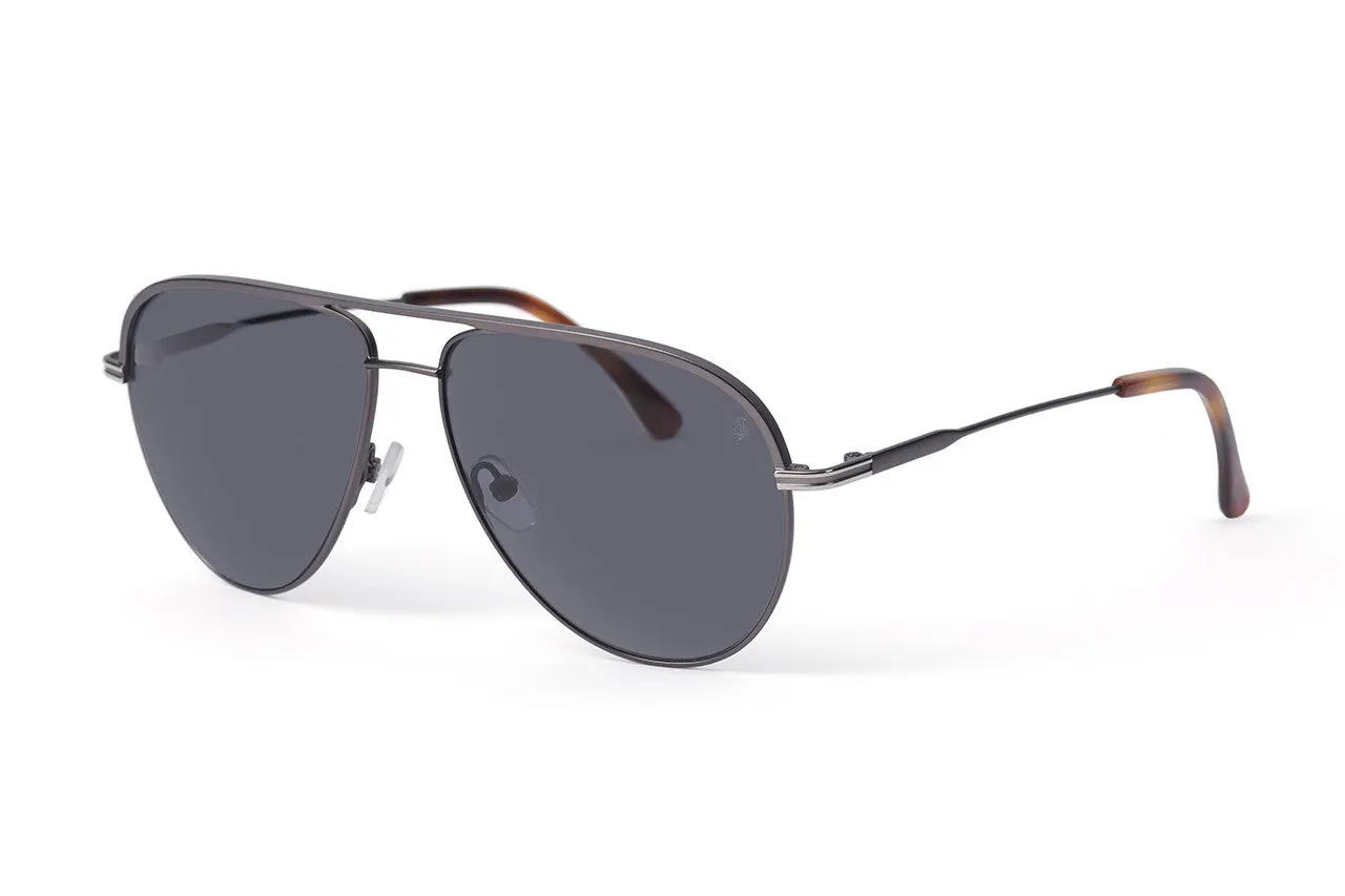 Jack Stegeman Hawk Gunmetal Sunglasses