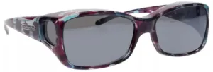 Jonathan Paul Fitovers Medium Dahlia Mother Pearl Polarized Gray Sunglasses