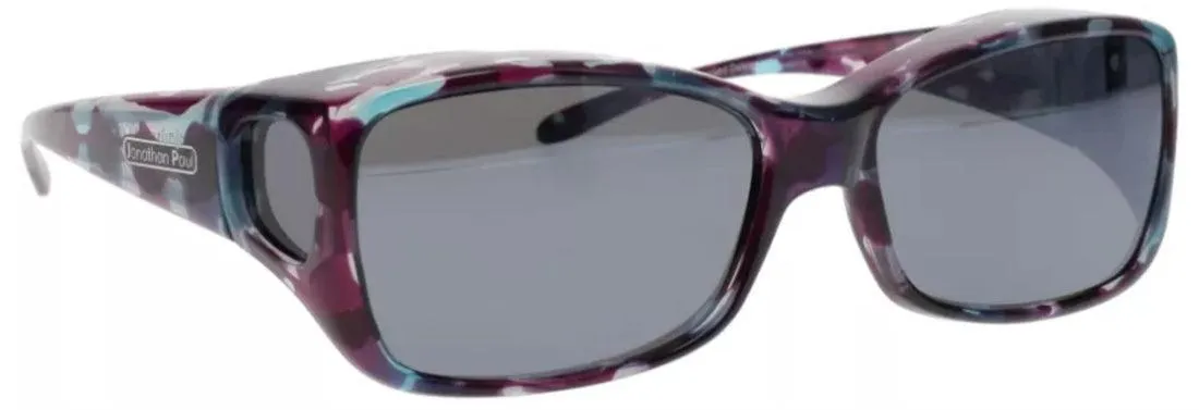 Jonathan Paul Fitovers Medium Dahlia Mother Pearl Polarized Gray Sunglasses