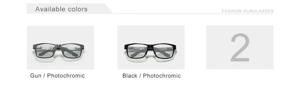 KINGSEVEN Photochromic Sunglasses Men Women Polarized Chameleon Glasses  Anti-glare
