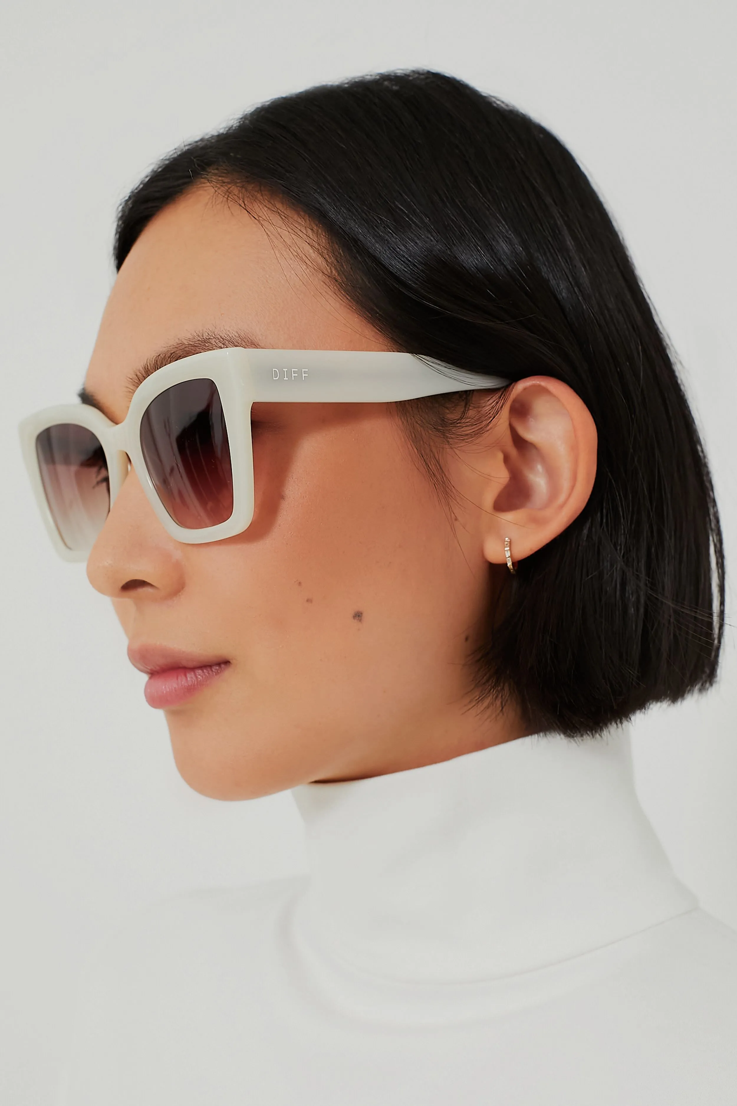 Meringue and Brown Gradient Rhys Sunglasses