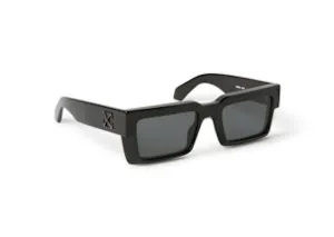 Off-White Moberly Square Sunglasses Black/Dark Grey
