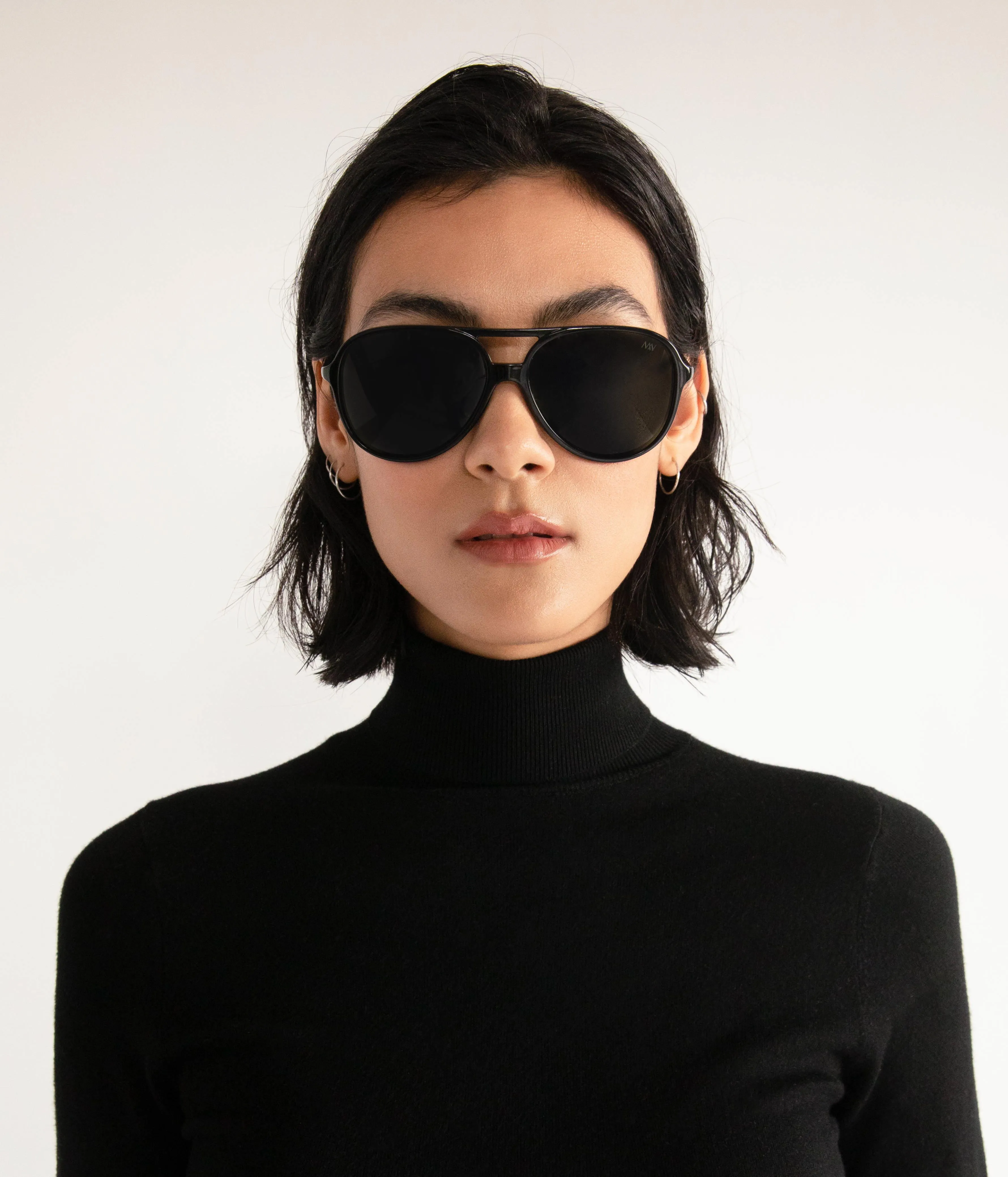 ORIE Black Aviator Sunglasses