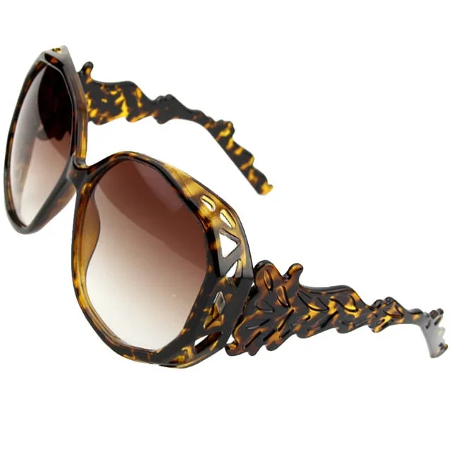 Oversized Spider Polygon Frame Sunglasses