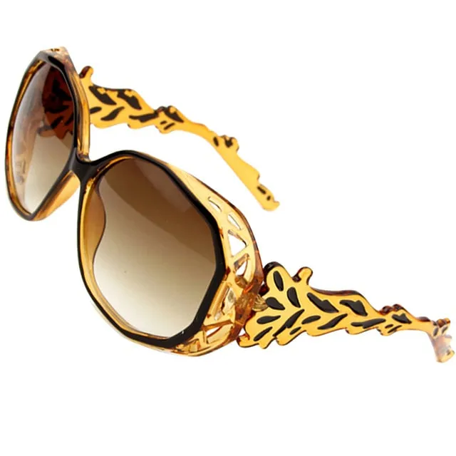 Oversized Spider Polygon Frame Sunglasses