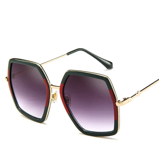 Oversized Square RBG Designer Female Shades