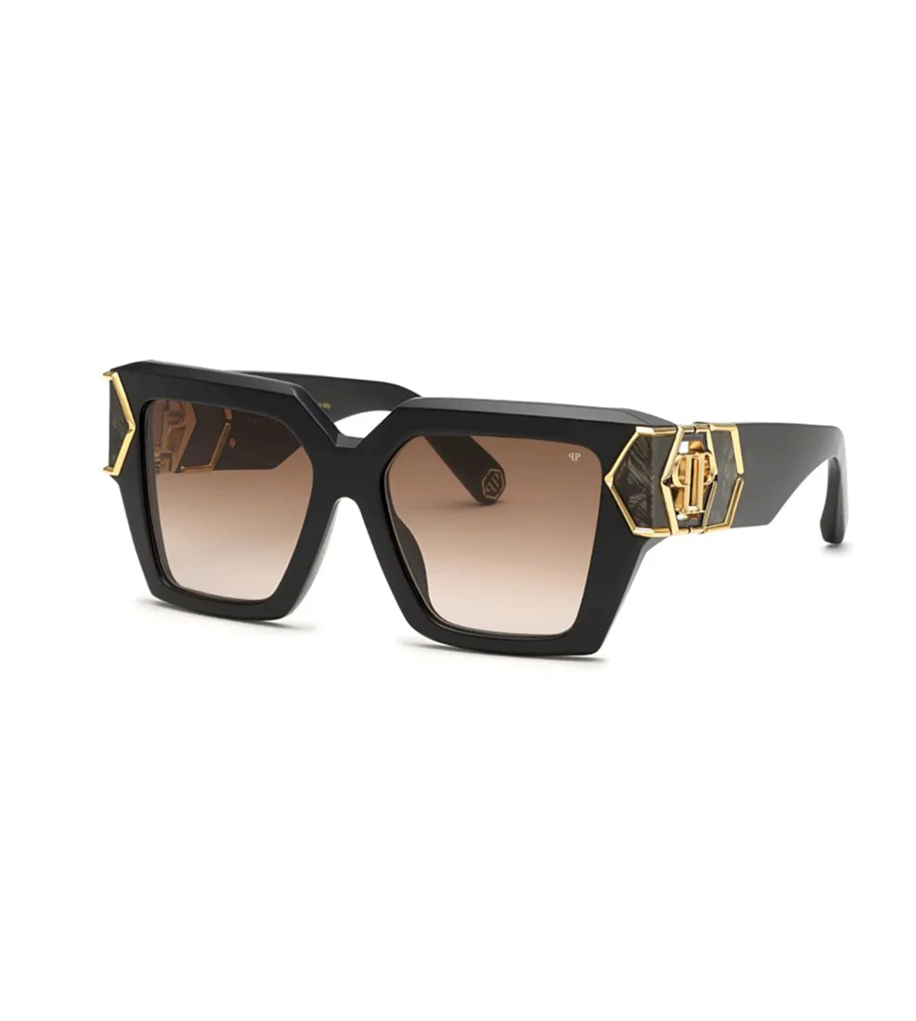 Philipp Plein Women's Gradient Brown Square Sunglasses