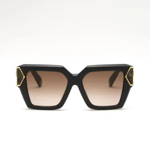 Philipp Plein Women's Gradient Brown Square Sunglasses