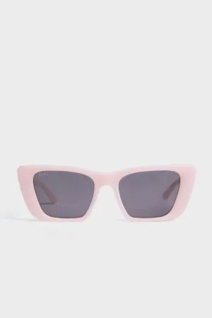 Pink Velvet and Grey Aura Sunglasses