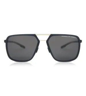 Porsche Design Men's Green Polarized Rectangular Sunglasses