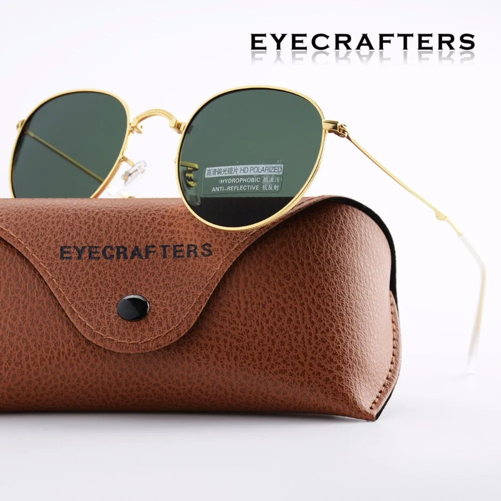 Portable  Retro Vintage Driving Mirrored Unisex Sunglasses