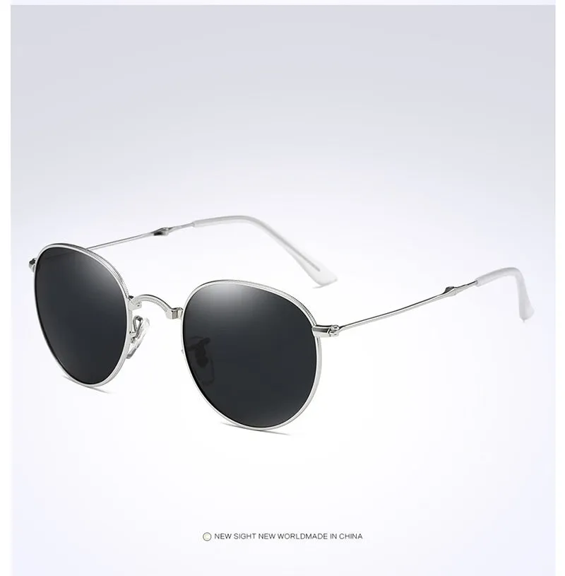 Portable  Retro Vintage Driving Mirrored Unisex Sunglasses