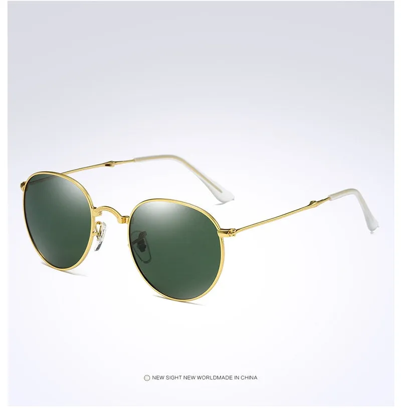 Portable  Retro Vintage Driving Mirrored Unisex Sunglasses