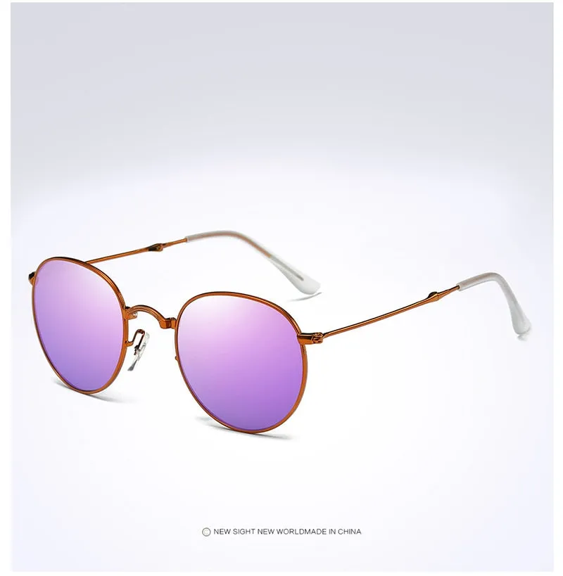 Portable  Retro Vintage Driving Mirrored Unisex Sunglasses